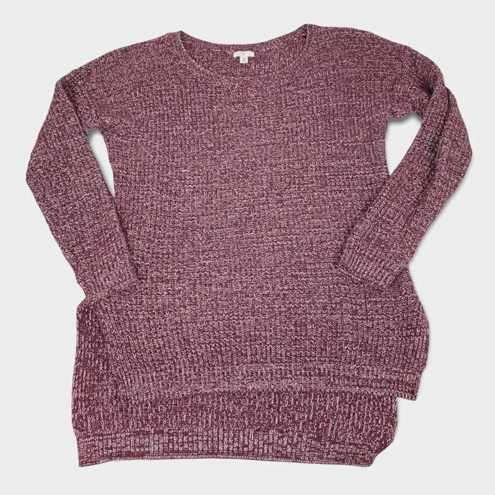 BP round neck long sleeve Hi Low Sweater
